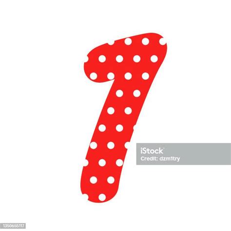 Polka Dot Number 1 Stock Illustration Download Image Now