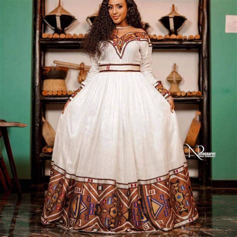 Eritrean And Ethiopian Habesha Traditional Dress East Afro