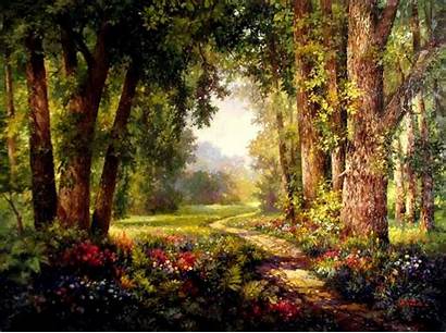 Enchanted Forest Garden Backgrounds Wallpapers Gantner Paul