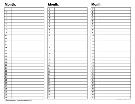 Monthly Planner Templates For Microsoft Excel