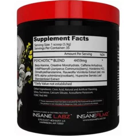 Insane Labz Psychotic Pre Workout At Rs 1700unit Pre Workout Supplements In Surat Id