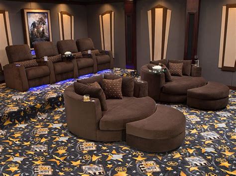 Seatcraft Swivel Cuddle Couch Home Theater Seating Home Theater Room Design Home Cinema Room