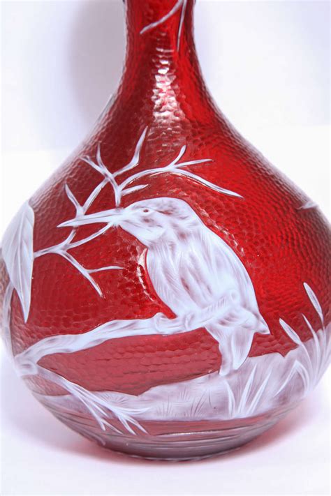 Rare Stevens And Williams Cameo Glass Vase Carved By J Millward At 1stdibs