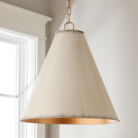 Distressed Metal Cone Pendant Shades Of Light