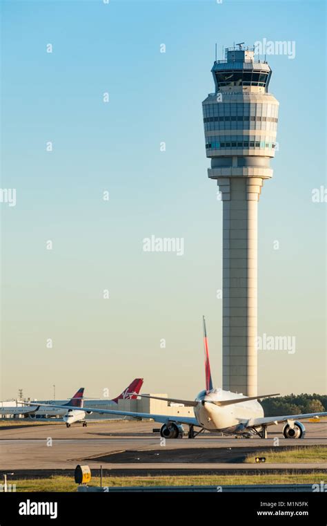 Air Traffic Control Tower At Hartsfield Jackson Atlanta International