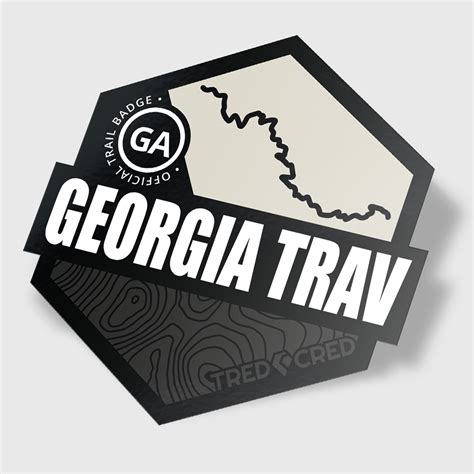 Georgia Traverse Trail Sticker Tred Cred