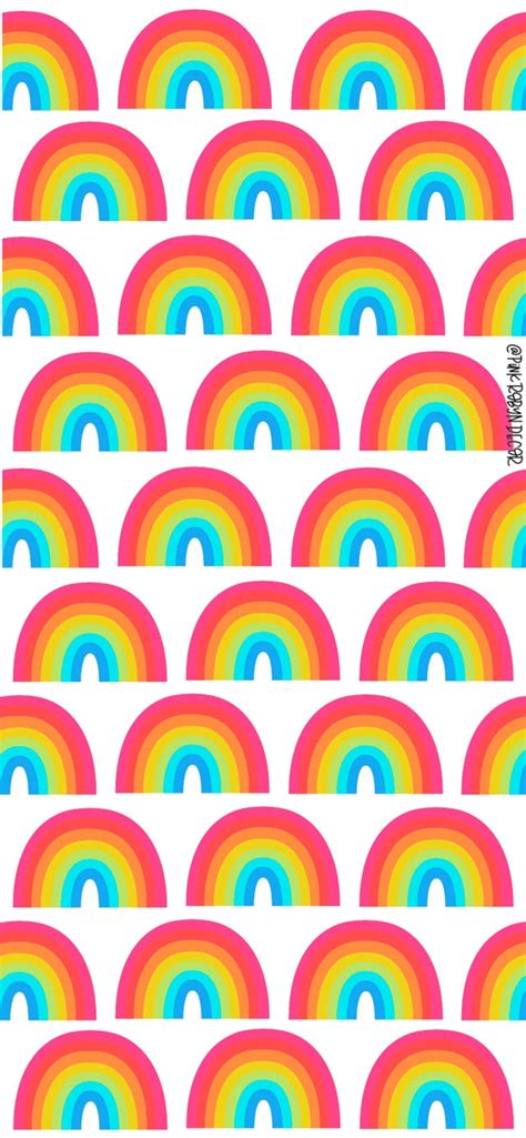 Bright Rainbow Screensaver White