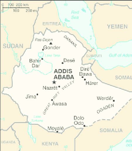 Map Of Ethiopia Indicating The Location Of Jimma Download Scientific