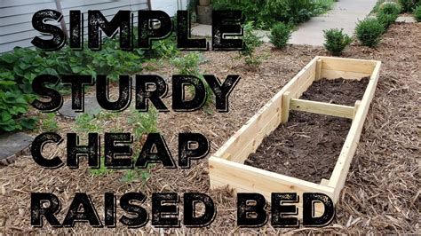 You can use anything from wood there are various materials you can use to build the sides of your raised garden beds. How To Build A Simple Sturdy and Inexpensive Raised Bed Garden Box - YouTube