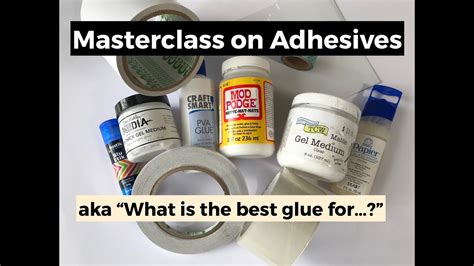 Masterclass On Adhesives For Papercrafts Youtube