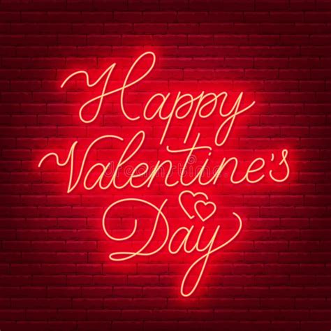 Valentines Day Love Neon Script Lettering Valentine S Day Neon Sign