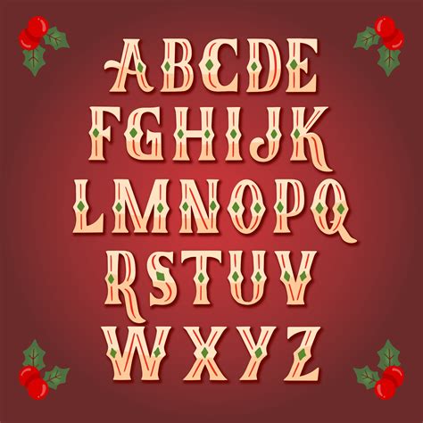 Christmas Stencil Letters 6 Free Pdf Printables Printablee