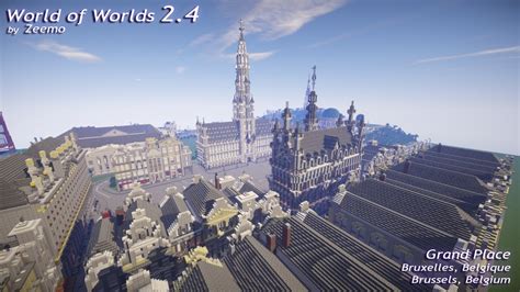 Grand Place Brussels Belgium Minecraft Map