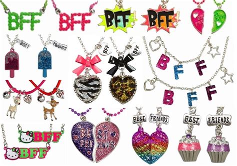 Nwt Justice Girls Best Friends Bff 2 And 3pc Necklace Sets Heart Jewel