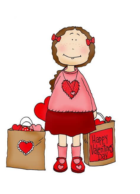 Free Dearie Dolls Digi Stamps Valentine Shopping