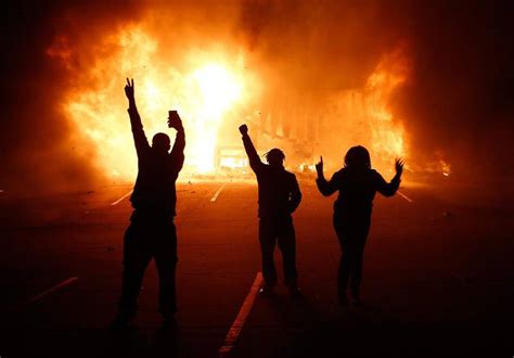 Violence Flares In Ferguson After Grand Jury Decision