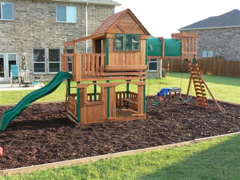 Pin by Victor Velez on Backyard Ideas | Playground landscaping, Play area backyard, Playground ...