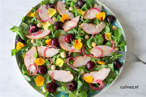 Salade gerookte kip met kersen1 Copy