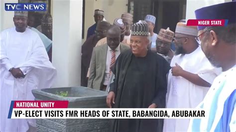 Vice President Elect Shettima Visits Babangida Abdulsalami Abubakar