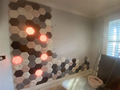 Progress pic! Building an acoustic wall with Hexagons for my home