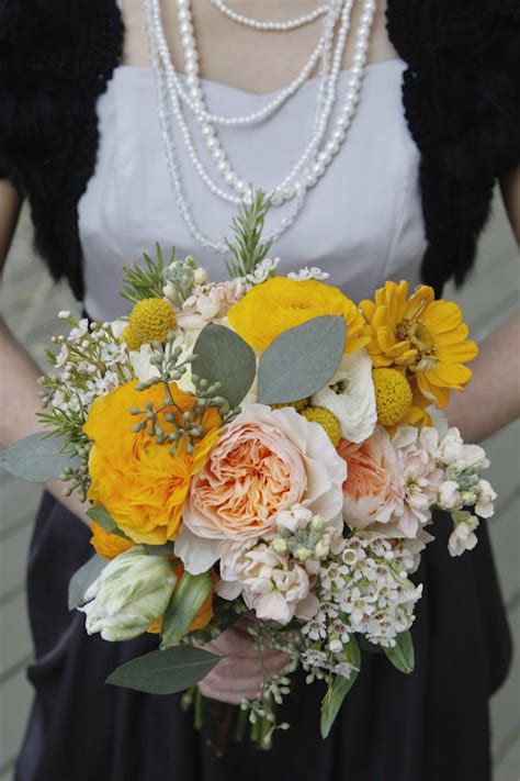 While yellow may not be the first option. Intimate Yellow Malibu Wedding | Yellow wedding flowers ...