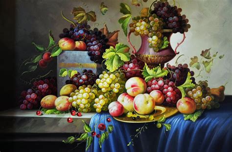 Oil Painting Still Life Fruit
