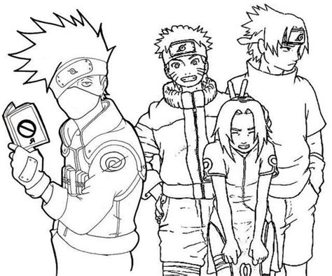 Coloriage Kakashi De Naruto Télécharger Et Imprimer Gratuit Sur