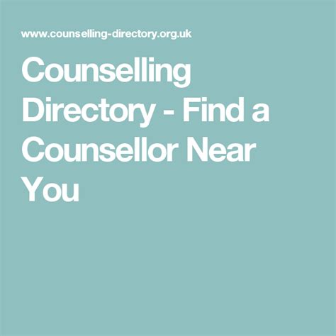 Counselling Directory Find A Counsellor Near You Counsellor