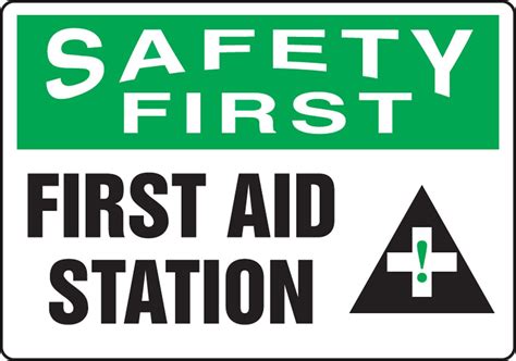 Accuform Mfsd912vp Plastic Safety Sign Legendsafety First First Aid