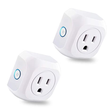 Smart Plug 2 Pack Wifi Enabled Mini Outlets Smart Plug Wifi Sockets