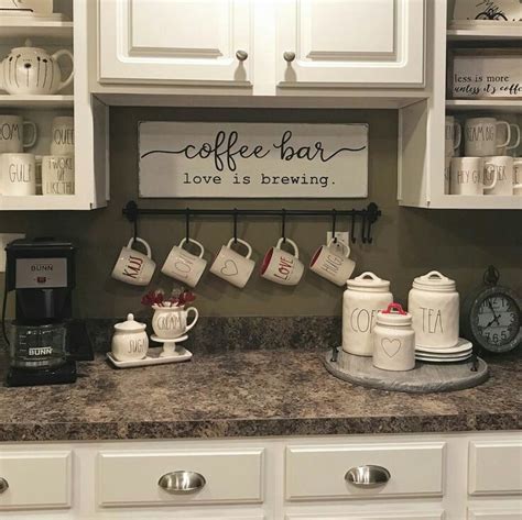 Kitchen Countertop Coffee Station Ideas Cherlyn Nieto