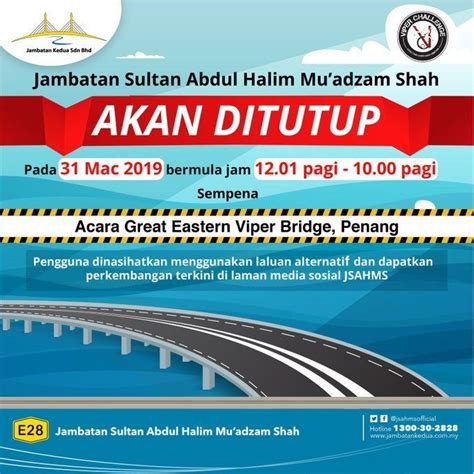 Agency browse other government agencies and ngos websites from the list. Jambatan Kedua Pulau Pinang Ditutup 10 Jam Ahad Ini ...