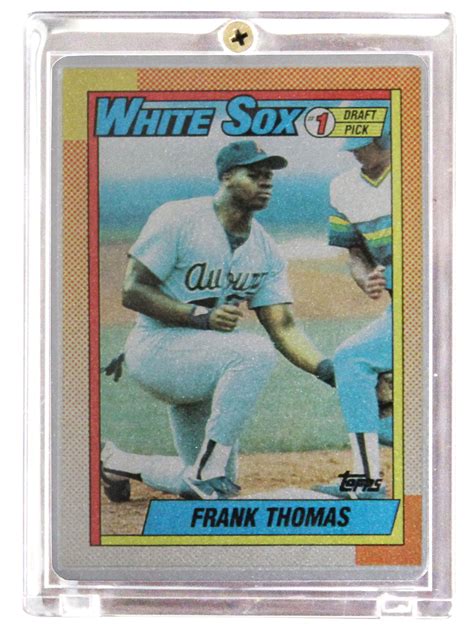 Frank Thomas Topps 'The Keeper Series' Metal Rookie Baseball Card #'d