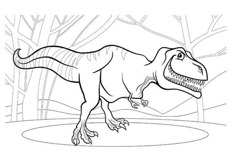 Mewarnai Gambar Dinosaurus
