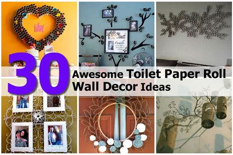 30 Awesome Toilet Paper Roll Wall Decor Ideas