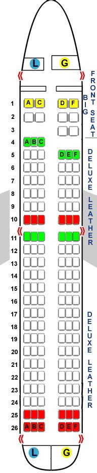 Interior Spirit Airlines Seating Chart