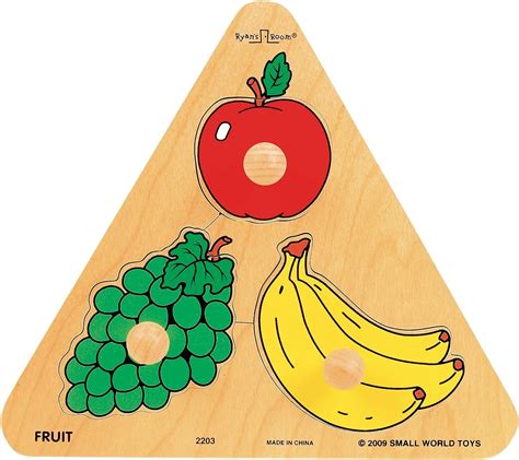 Small World Toys Ryan S Room Wooden Puzzle Triangle Shaped Fruit Design Buy Online At Best