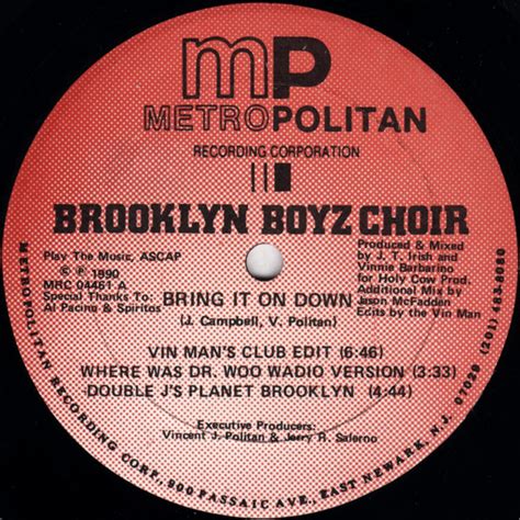 Brooklyn Boyz Choir Bring It On Down 1990 Vinyl Discogs