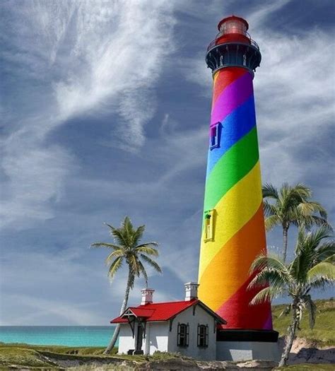 Rainbow Lighthouse Lighthouse Beautiful Lighthouse Florida Lighthouses