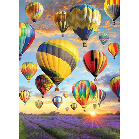 Hot air balloons pier ocean. Hot Air Balloons 1000 Piece Jigsaw Puzzle | Spilsbury