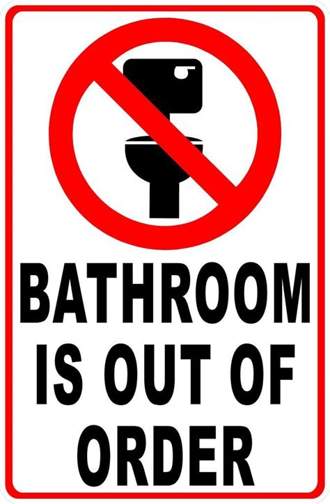 Out Of Order Bathroom Sign Printable Bathroom Bhe