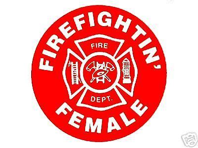 FIREFIGHTING FEMALE Static Window Decal FOR FEMALE FIREFIGHTERS #Decals | Female firefighter ...