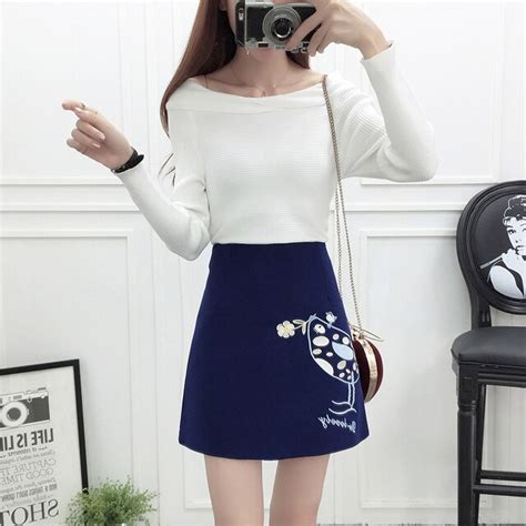 Women Sweater Skirt Set Pullover Knit Top Korean Fashion Girl Outfit Autumn Winter Outfit 2 Pcs