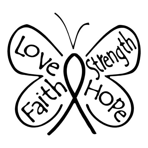Love Faith Strength Hope Stick Her Lady