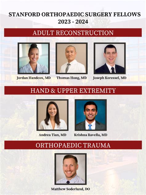 Fellowships Department Of Orthopaedic Surgery Stanford Medicine