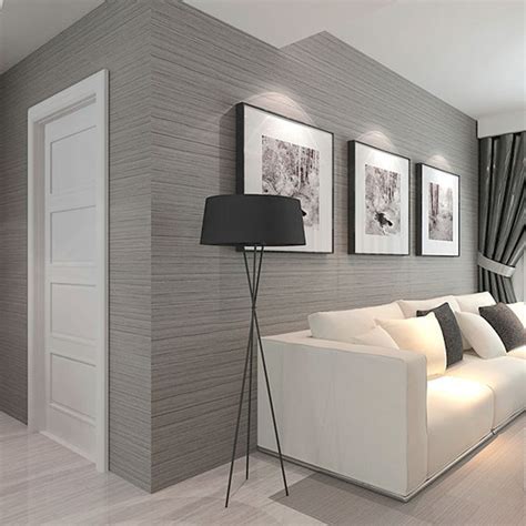 High quality paper completely transforms your wall. 3D Wallpaper Modern Simple Plain Color Non-Woven Wallpaper ...