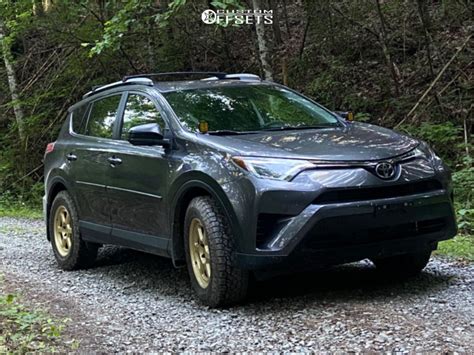 2017 Toyota Rav4 Black Rhino Rumble Stock Custom Offsets