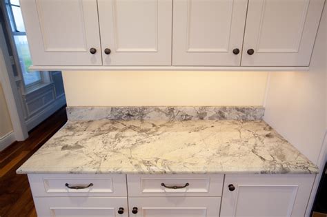 Super White Quartzite Countertops Traditional Kitchen Dc Metro
