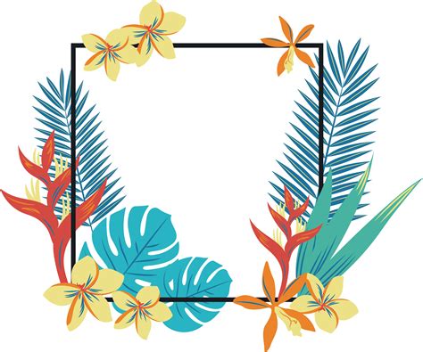 Tropical Png Border Free Logo Image