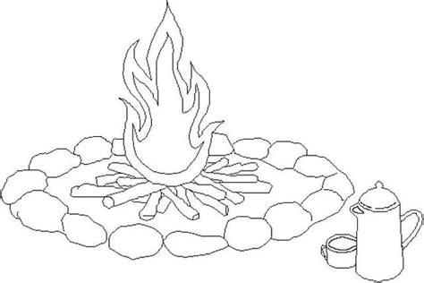 Print this coloring sheet and give them to your kids. Campfire Coloring Pages - GetColoringPages.com
